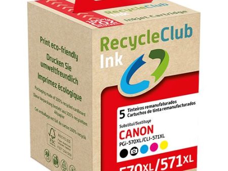 Tinteiro Recycleclub Canon 570 XL | 571 XL - 5 Uni. For Discount