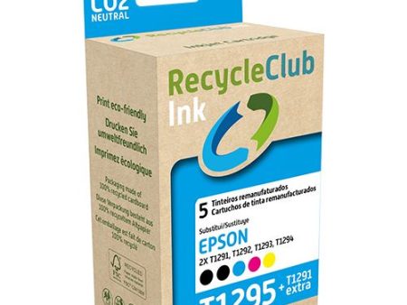 Pack Tinteiro Recycleclub Epson T1295 + T1291 Extra - 5 Uni. For Cheap