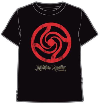 T-Shirt Jujutsu Kaisen Logo - Preto Tamanho M - Comic Studio Sale