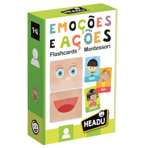 Flashcards Emoções e Ações Montessori - Headu on Sale