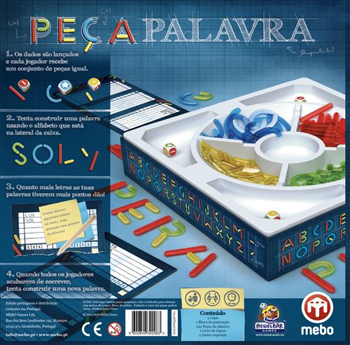 Jogo de Tabuleiro Peça Palavra For Cheap