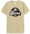 T-Shirt Jurassic Park - Bege Tamanho S - Cotton Division Online Hot Sale