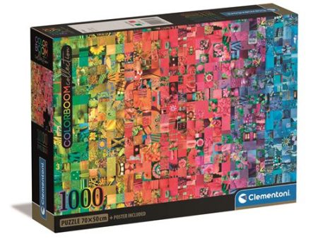 Puzzle Compact Colorboom Collection: Collage - 1000 Peças - Clementoni Hot on Sale